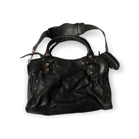 Balenciaga Black Leather Satchel - Picture 2 of 11